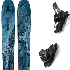 comparer et trouver le meilleur prix du ski Atomic Bent 90 metalic blue/grey + 11.0 tcx black/anthracite bleu taille 166 sur Sportadvice