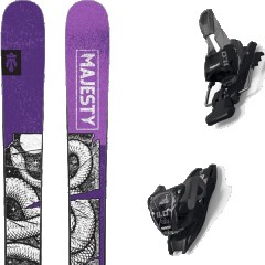 comparer et trouver le meilleur prix du ski Majesty Vesper + 11.0 tcx black/anthracite violet/noir/blanc taille 166 sur Sportadvice