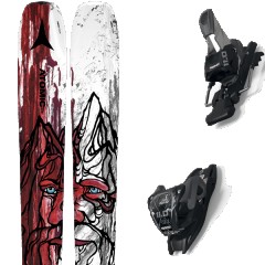 comparer et trouver le meilleur prix du ski Atomic Bent 90 red/grey + 11.0 tcx black/anthracite rouge/noir taille 166 sur Sportadvice