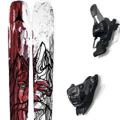comparer et trouver le meilleur prix du ski Atomic Bent 90 red/grey + 11.0 tcx black/anthracite rouge/noir taille 175 sur Sportadvice