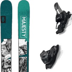 comparer et trouver le meilleur prix du ski Majesty All mountain polyvalent dirty bear pro + 11.0 tcx black/anthracite vert/noir/blanc taille 176 sur Sportadvice