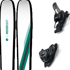 comparer et trouver le meilleur prix du ski Movement All mountain polyvalent go 90 w ti + 11.0 tcx black/anthracite blanc/vert/noir taille 154 sur Sportadvice