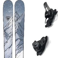 comparer et trouver le meilleur prix du ski Rossignol All mountain polyvalent blackops 92 + 11.0 tcx black/anthracite bleu/blanc taille 146 sur Sportadvice