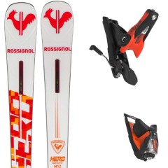 comparer et trouver le meilleur prix du ski Rossignol Racing hero master st r22 + spx 12 rockerace hot red blanc/rouge/jaune taille 156 sur Sportadvice