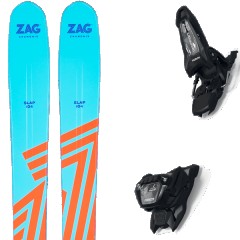 comparer et trouver le meilleur prix du ski Zag Free slap 104 lady + griffon 13 id black bleu/orange taille 170 sur Sportadvice