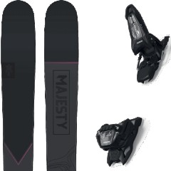 comparer et trouver le meilleur prix du ski Majesty Free havoc carbon + griffon 13 id black noir/violet taille 181 sur Sportadvice