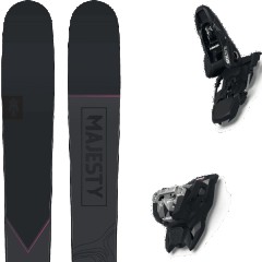 comparer et trouver le meilleur prix du ski Majesty Free havoc carbon + squire 11 black noir/violet taille 181 sur Sportadvice