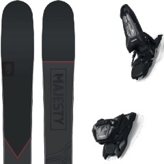 comparer et trouver le meilleur prix du ski Majesty Free vanguard carbon + griffon 13 id black noir/rouge taille 176 sur Sportadvice