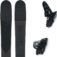 comparer et trouver le meilleur prix du ski Majesty Free vanguard carbon + squire 11 black noir/rouge taille 176 sur Sportadvice