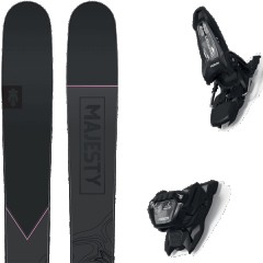 comparer et trouver le meilleur prix du ski Majesty Free vadera carbon + griffon 13 id black noir/rose taille 171 sur Sportadvice