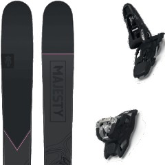 comparer et trouver le meilleur prix du ski Majesty Free vadera carbon + squire 11 black noir/rose taille 171 sur Sportadvice