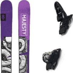 comparer et trouver le meilleur prix du ski Majesty Vesper + squire 11 black violet/noir/blanc taille 171 sur Sportadvice