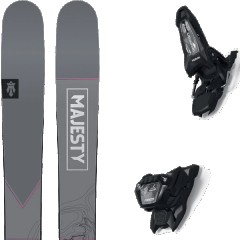 comparer et trouver le meilleur prix du ski Majesty Free havoc ti + griffon 13 id black violet/gris/blanc taille 176 sur Sportadvice