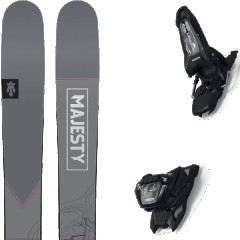 comparer et trouver le meilleur prix du ski Majesty Free havoc ti + griffon 13 id black violet/gris/blanc taille 191 sur Sportadvice