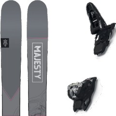 comparer et trouver le meilleur prix du ski Majesty Free havoc ti + squire 11 black violet/gris/blanc taille 176 sur Sportadvice