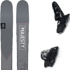 comparer et trouver le meilleur prix du ski Majesty Free havoc ti + squire 11 black violet/gris/blanc taille 191 sur Sportadvice