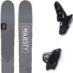 comparer et trouver le meilleur prix du ski Majesty Free vadera ti + squire 11 black gris/rose taille 166 sur Sportadvice