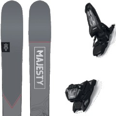 comparer et trouver le meilleur prix du ski Majesty Free vanguard ti + griffon 13 id black rouge/gris taille 188 sur Sportadvice