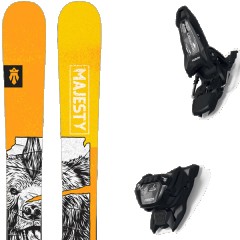 comparer et trouver le meilleur prix du ski Majesty Free dirty bear xl + griffon 13 id black jaune/noir/blanc taille 174 sur Sportadvice