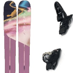 comparer et trouver le meilleur prix du ski Armada Free arw 96 + squire 11 black violet/rose taille 156 sur Sportadvice