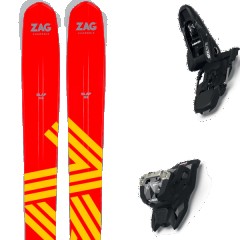 comparer et trouver le meilleur prix du ski Zag Free slap 112 + squire 11 black rouge/jaune taille 176 sur Sportadvice