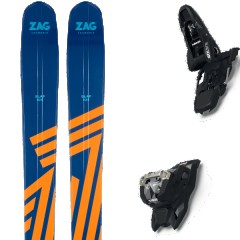 comparer et trouver le meilleur prix du ski Zag Free slap 104 + squire 11 black bleu/orange taille 176 sur Sportadvice