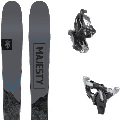 comparer et trouver le meilleur prix du ski Majesty Rando superwolf carbon + speed turn black/silver gris/bleu mod le sur Sportadvice
