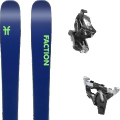 comparer et trouver le meilleur prix du ski Faction Rando agent 1.0 + speed turn black/silver bleu mod le sur Sportadvice