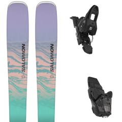 comparer et trouver le meilleur prix du ski Salomon Alpin e stance w 84 + m10 gw l90 blk vert/violet/rose mod le sur Sportadvice