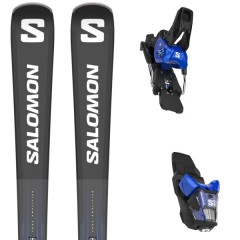 comparer et trouver le meilleur prix du ski Salomon Alpin e s/max 10 + m12 gw f80 blk/wht/race blanc/bleu/noir mod le sur Sportadvice