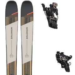 comparer et trouver le meilleur prix du ski Salomon Rando mtn 91 carbon + mtn tour g100 gris/noir/beige mod le sur Sportadvice