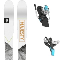comparer et trouver le meilleur prix du ski Majesty Rando superscout touring + atk crest 8 lightblue 91mm blanc/vert/jaune mod le sur Sportadvice