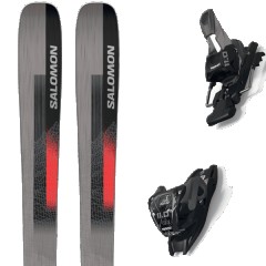 comparer et trouver le meilleur prix du ski Salomon Stance 90 blk/neon coral/satellite + gris / noir / rouge sur Sportadvice