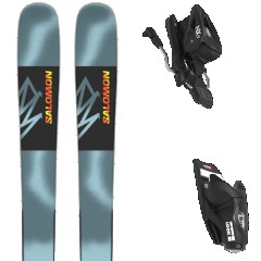 comparer et trouver le meilleur prix du ski Salomon Qst spark aquatic/flame + gris / noir / bleu sur Sportadvice