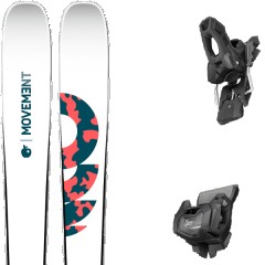 comparer et trouver le meilleur prix du ski Movement Fly 95 w + blanc / vert / rose sur Sportadvice