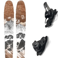 comparer et trouver le meilleur prix du ski Icelantic Ski Ictic pioneer 86 + marron / blanc / noir sur Sportadvice