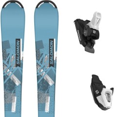 comparer et trouver le meilleur prix du ski Salomon Qst s blue/grey + c5 gw j75 black/white bleu sur Sportadvice
