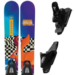 comparer et trouver le meilleur prix du ski Armada Arj + l c5 gw black bleu / violet / orange sur Sportadvice