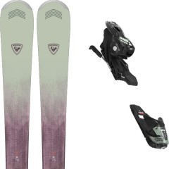 comparer et trouver le meilleur prix du ski Rossignol Experience w 78 carbon + xpress w 10 gw b83 black olive violet / vert / bleu sur Sportadvice