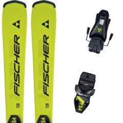 comparer et trouver le meilleur prix du ski Fischer Rc4 race 70-120 jrs + fs4 ca jrs noir / jaune sur Sportadvice