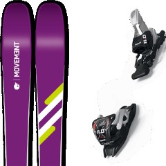 comparer et trouver le meilleur prix du ski Movement Logic 91 w + violet / blanc / vert sur Sportadvice
