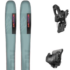 comparer et trouver le meilleur prix du ski Salomon Qst 98 reef water/flame orange/royal + bleu / gris sur Sportadvice