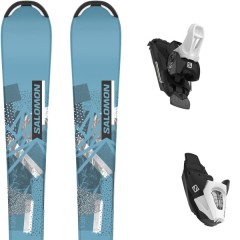 comparer et trouver le meilleur prix du ski Salomon Qst m blue/grey + c5 gw j75 black/white bleu / gris sur Sportadvice