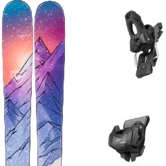 comparer et trouver le meilleur prix du ski Rossignol Blackops w 92 + violet / blanc / orange sur Sportadvice