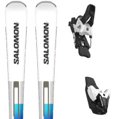 comparer et trouver le meilleur prix du ski Salomon Addikt + z12 gw f80 white/black blanc / gris / noir sur Sportadvice