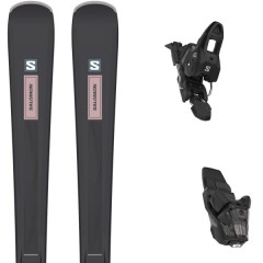 comparer et trouver le meilleur prix du ski Salomon S/max n 8 + m10 gw l80 b noir / rose sur Sportadvice