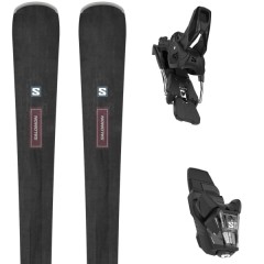 comparer et trouver le meilleur prix du ski Salomon E s/max n 10 + m12 gw f80 noir / violet sur Sportadvice