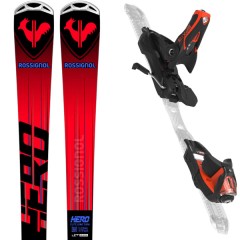 comparer et trouver le meilleur prix du ski Rossignol Hero elite lt ti + spx 14 gw b80 black hot red rouge / noir sur Sportadvice