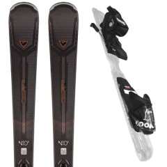 comparer et trouver le meilleur prix du ski Rossignol Nova 10 ti + xpress w 11 gw b83 black marron / noir sur Sportadvice