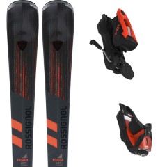 comparer et trouver le meilleur prix du ski Rossignol Forza 60 v-ti + nx12 gw b80 black hot red noir / gris / rouge sur Sportadvice